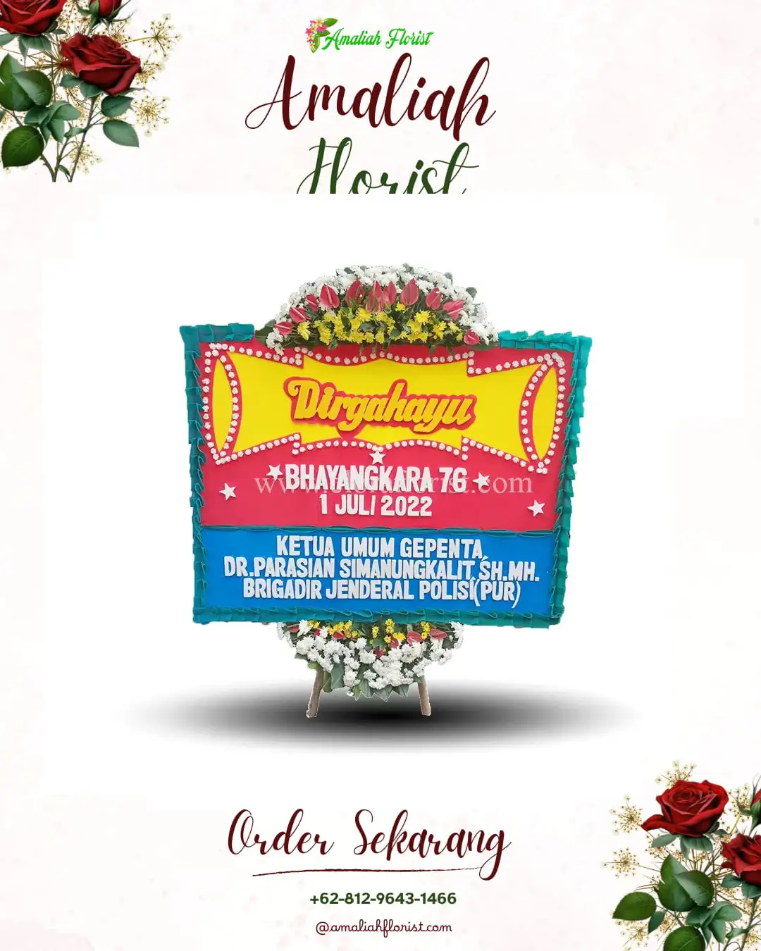 Papan Bunga HUT Ulang Tahun Pasirkecapi